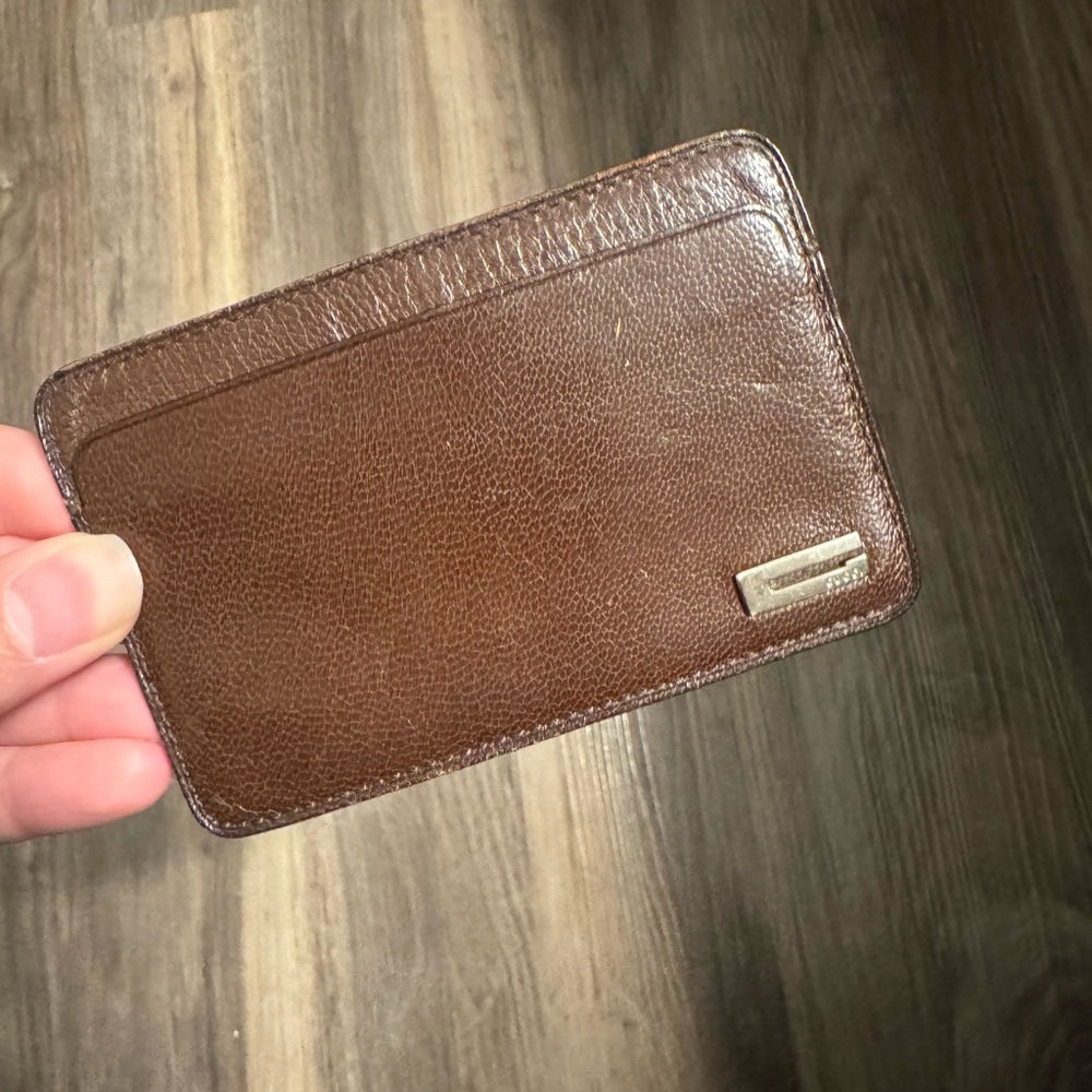 Vintage Gucci Brown Card Holder